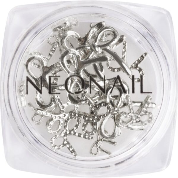 NEONAIL Nail Art 3D Bows decorație pentru unghii culoare Silver 1 buc-ro