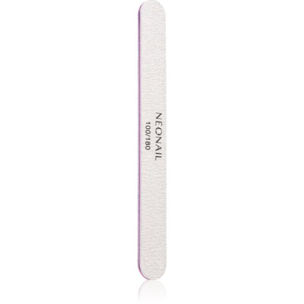 NEONAIL Nail File Straight pilă de unghii 100/180 1 buc-ro