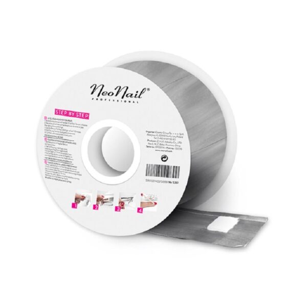 NEONAIL Remover Foil Wraps dizolvant pentru lacul de unghii 100 buc-Țena