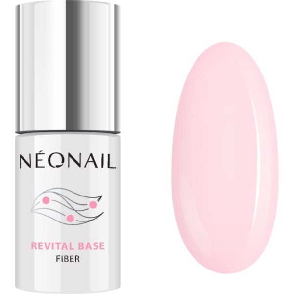 NEONAIL Revital Base Fiber gel de bază pentru modelarea unghiilor culoare Rosy Blush 7