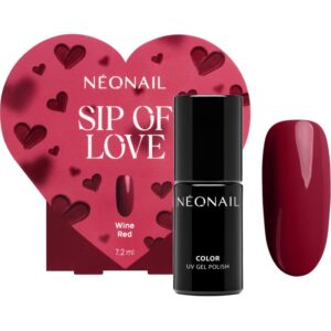 NEONAIL Special Set Sip of Love lac de unghii sub forma de gel (editie limitata) culoare Wine Red 7.2 ml-Țena