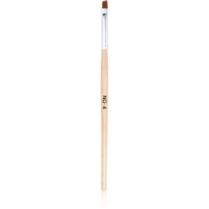 NEONAIL Wooden Brush perie pentru aplicarea produselor cu textură de gel tip No. 4 Angled 1 buc-ro