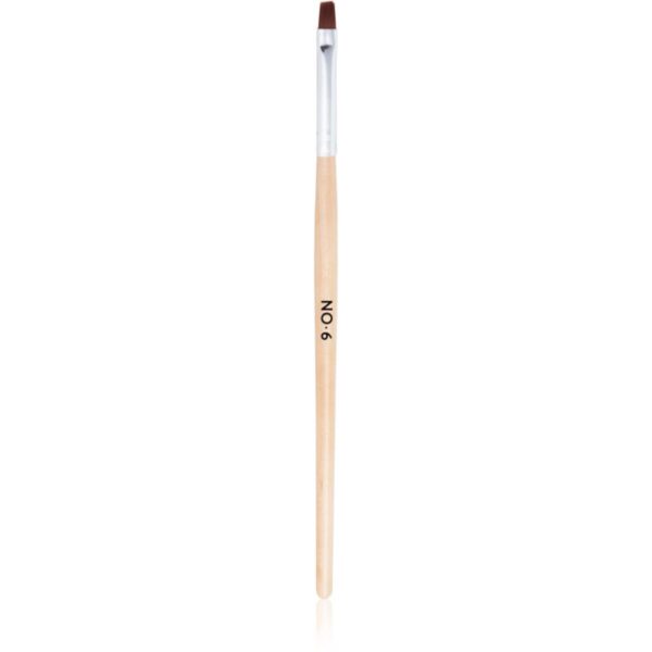 NEONAIL Wooden Brush perie pentru aplicarea produselor cu textură de gel tip No. 6 1 buc-ro