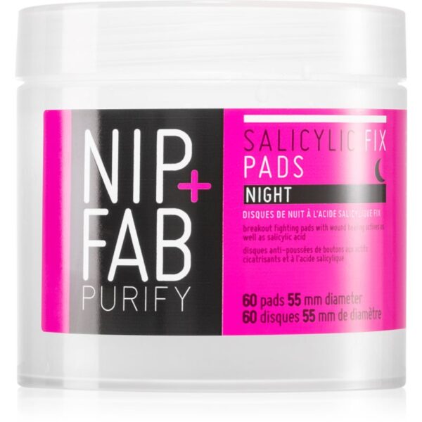 NIP+FAB Salicylic Fix dischete demachiante pentru noapte 60 buc-Țena