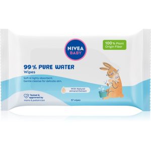 NIVEA BABY Pure Water Servetele umede cu efect revigorant 57 buc-Țena
