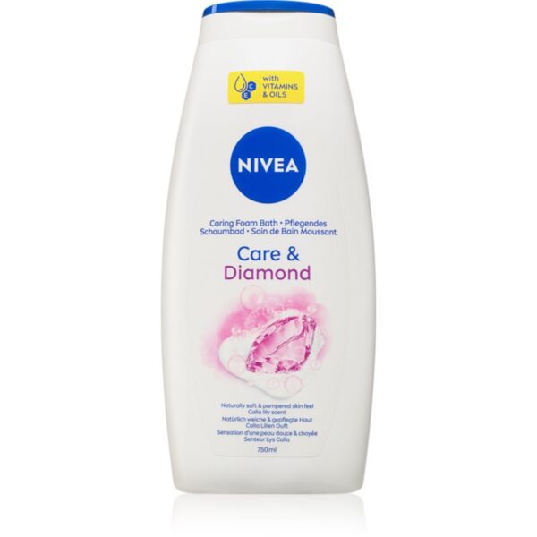 NIVEA Care & Diamond gel de dus si baie 750 ml-Țena