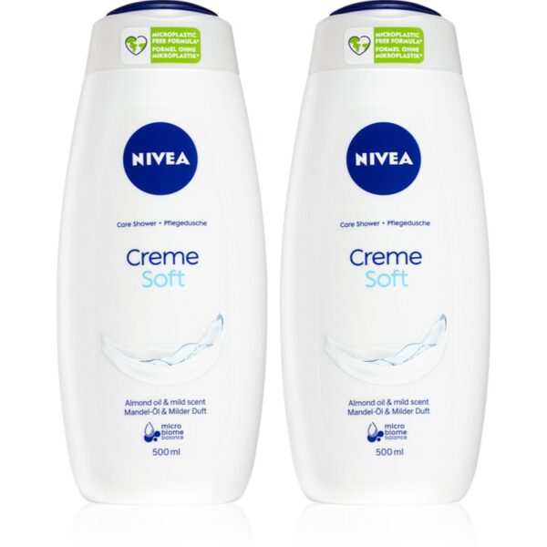 NIVEA Creme Soft gel calmant pentru dus ambalaj economic 2 x 500 ml-Țena