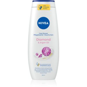NIVEA Diamond & Argan Oil gel calmant pentru dus 500 ml-ro