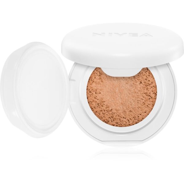 NIVEA Hyaluron Cellular Filler Cushion burete cu machiaj matifiant 3 in 1 culoare 02 Medium 15 g-ro
