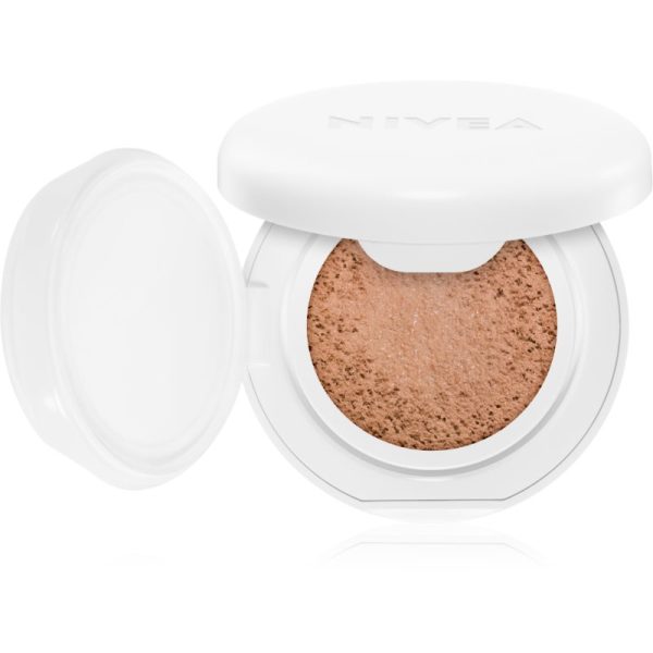 NIVEA Hyaluron Cellular Filler Cushion burete cu machiaj matifiant 3 in 1 culoare 03 Dark 15 g-ro