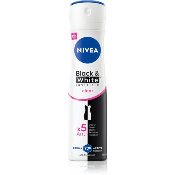NIVEA Invisible Black & White Clear antiperspirant Spray pentru femei 150 ml-Țena