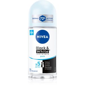NIVEA Invisible Black & White Pure antiperspirant roll-on 48h 50 ml-ro