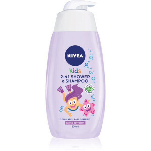 NIVEA Kids Girl 2 in 1 gel de dus si sampon pentru copii 500 ml-ro