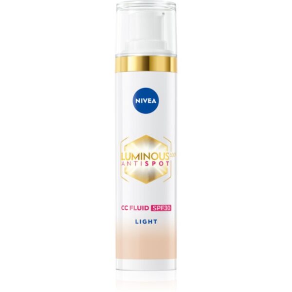 NIVEA Luminous 630 Anti Spot crema CC iluminatoare SPF 30 culoare Light 40 ml-Țena