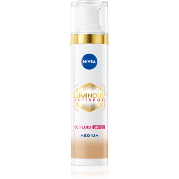 NIVEA Luminous 630 Anti Spot crema CC iluminatoare SPF 30 culoare Medium 40 ml-Țena