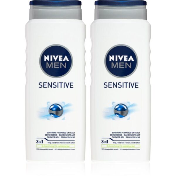NIVEA MEN Sensitive gel de dus pentru corp si par ambalaj economic-Țena