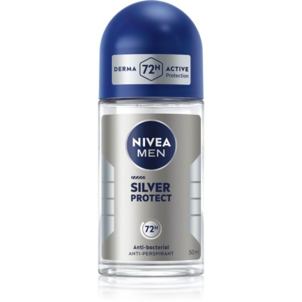 NIVEA MEN Silver Protect deodorant roll-on antiperspirant pentru barbati 50 ml-ro
