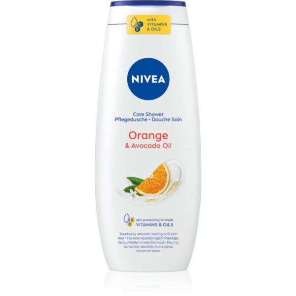 NIVEA Orange & Avocado Oil gel calmant pentru dus 500 ml-Țena