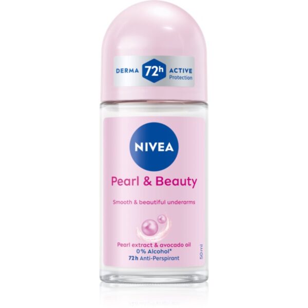 NIVEA Pearl & Beauty deodorant roll-on antiperspirant pentru femei 48h 50 ml-ro