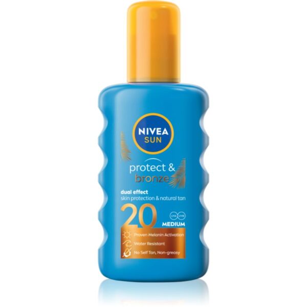 NIVEA SUN Protect & Bronze spray de corp pentru un bronz intens SPF 20 200 ml-ro