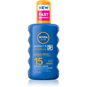NIVEA SUN Protect & Moisture spray pentru bronzat SPF 15 200 ml-ro