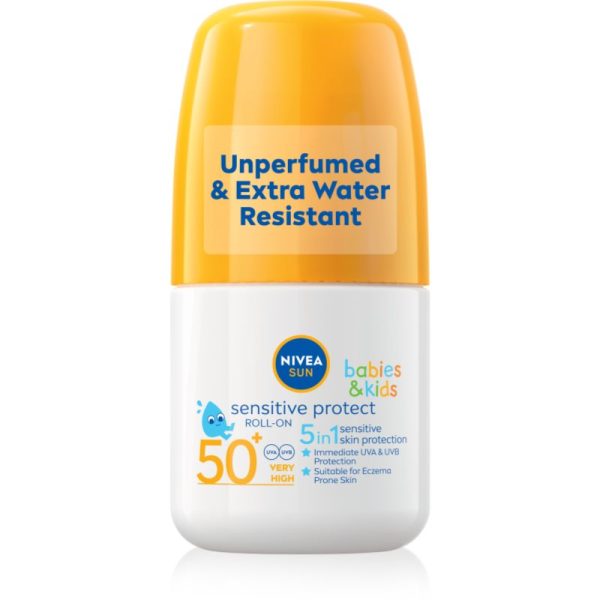NIVEA SUN Sensitiv lapte de soare pentru copii roll-on SPF 50+ 50 ml-Țena