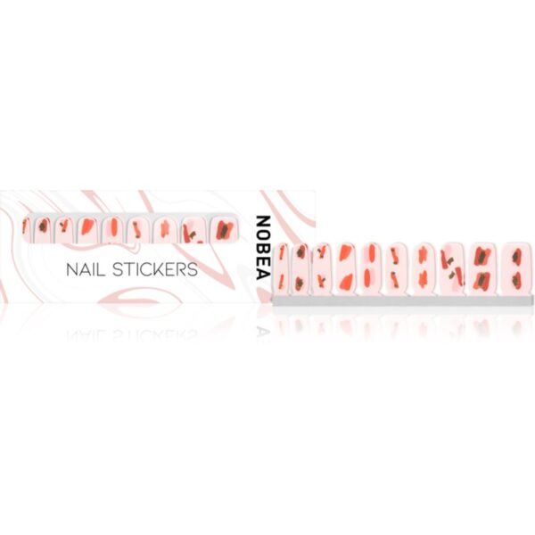 NOBEA Accessories Nail File folii autocolante pentru unghii Red & pink 1 buc-ro