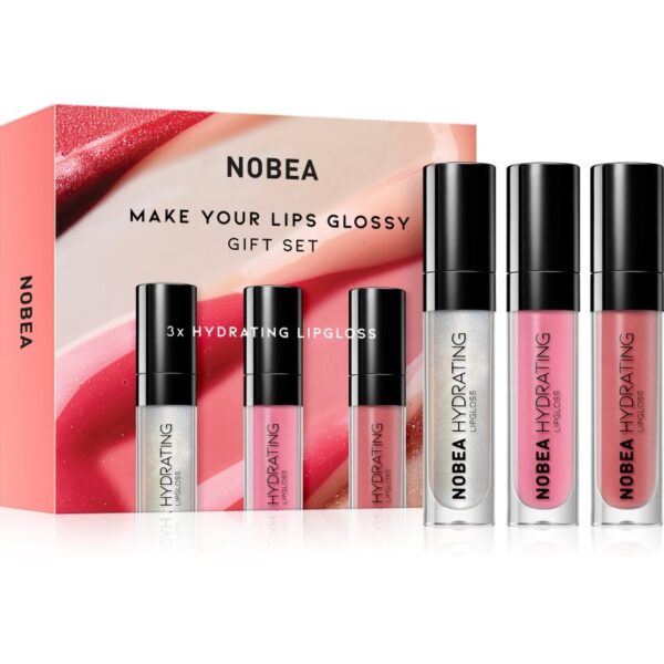 NOBEA Beauty Pleasure NOBEA Make Your Lips Glossy Gift Set set cu luciu de buze ediție cadou-Țena