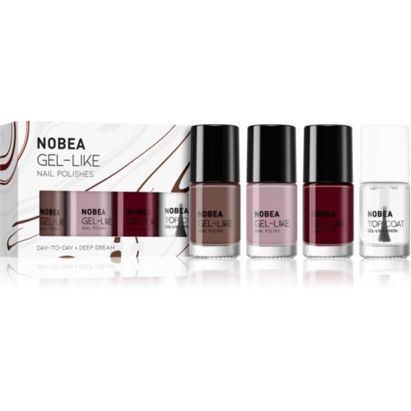 NOBEA Day-to-Day Deep Dream Set set de lacuri de unghii Deliciously deep dream-ro