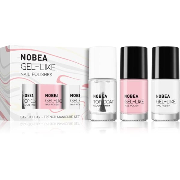 NOBEA Day-to-Day Fresh Frost Set set de lacuri de unghii French manicure set-ro