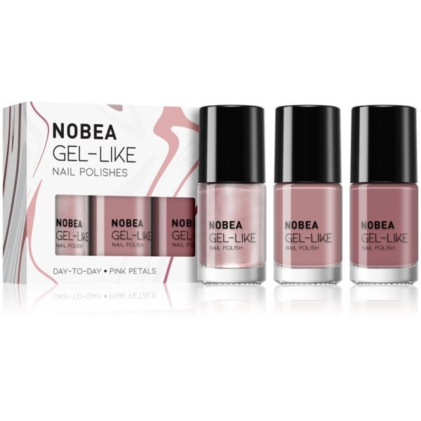 NOBEA Day-to-Day Fresh Frost Set set de lacuri de unghii Pink Petals-Țena