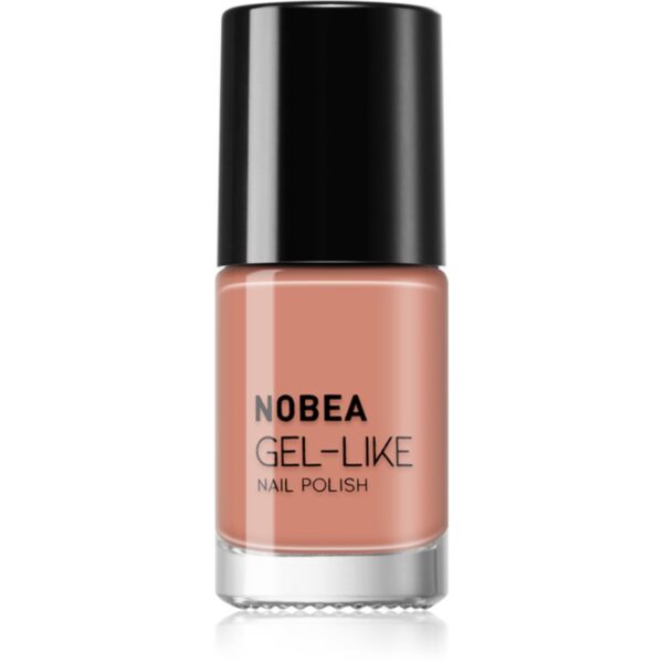 NOBEA Day-to-Day Gel-like Nail Polish lac de unghii cu efect de gel culoare Almond milk #N14 6 ml-ro