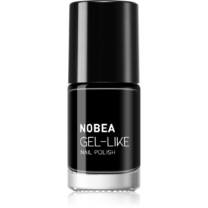 NOBEA Day-to-Day Gel-like Nail Polish lac de unghii cu efect de gel culoare Black sapphire #N22 6 ml-ro
