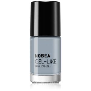 NOBEA Day-to-Day Gel-like Nail Polish lac de unghii cu efect de gel culoare Cloudy grey #N10 6 ml-ro
