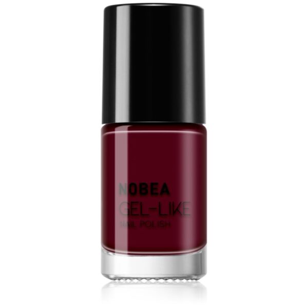 NOBEA Day-to-Day Gel-like Nail Polish lac de unghii cu efect de gel culoare Dark cherry #N09 6 ml-ro