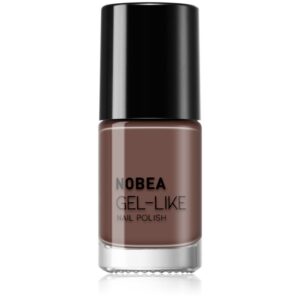 NOBEA Day-to-Day Gel-like Nail Polish lac de unghii cu efect de gel culoare Dark mocha #N06 6 ml-Țena
