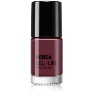 NOBEA Day-to-Day Gel-like Nail Polish lac de unghii cu efect de gel culoare Dark orchid #N47 6 ml-ro