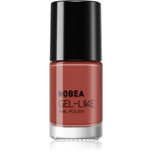 NOBEA Day-to-Day Gel-like Nail Polish lac de unghii cu efect de gel culoare Fired brick #N15 6 ml-ro