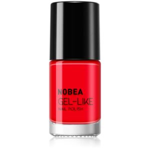 NOBEA Day-to-Day Gel-like Nail Polish lac de unghii cu efect de gel culoare Ladybug red #N08 6 ml-Țena