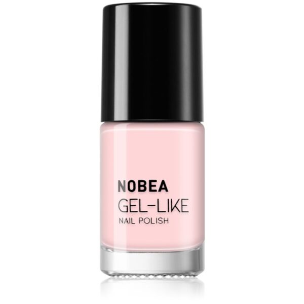 NOBEA Day-to-Day Gel-like Nail Polish lac de unghii cu efect de gel culoare Mademoiselle nude #N48 6 ml-Țena
