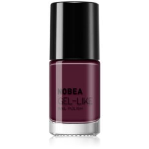 NOBEA Day-to-Day Gel-like Nail Polish lac de unghii cu efect de gel culoare Maroon red #N46 6 ml-Țena
