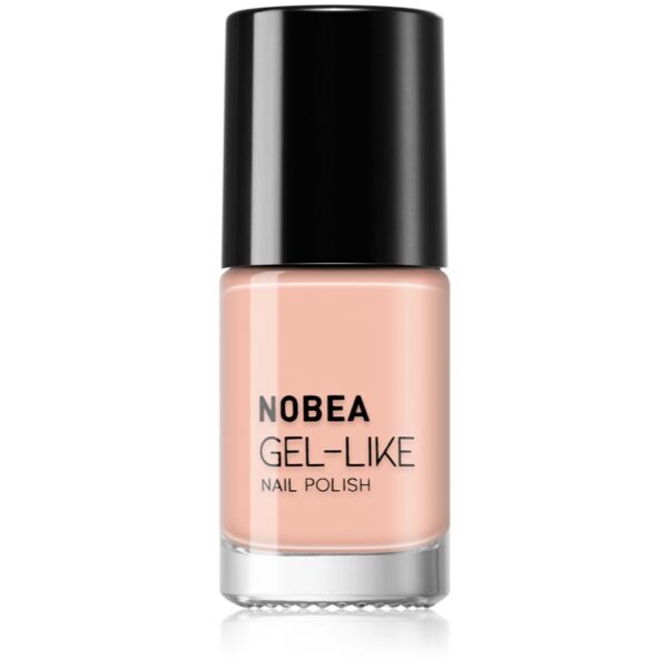 NOBEA Day-to-Day Gel-like Nail Polish lac de unghii cu efect de gel culoare Moccasin #N60 6 ml-ro