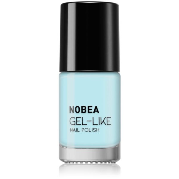 NOBEA Day-to-Day Gel-like Nail Polish lac de unghii cu efect de gel culoare #N67 Sky blue summer 6 ml-ro