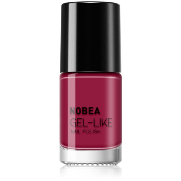 NOBEA Day-to-Day Gel-like Nail Polish lac de unghii cu efect de gel culoare Pomegranate red #N45 6 ml-ro