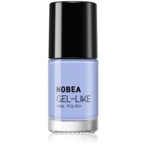 NOBEA Day-to-Day Gel-like Nail Polish lac de unghii cu efect de gel culoare Sky blue #N44 6 ml-Țena