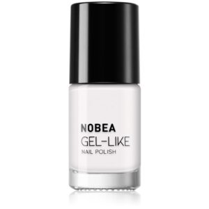 NOBEA Day-to-Day Gel-like Nail Polish lac de unghii cu efect de gel culoare Snow white #N57 6 ml-ro