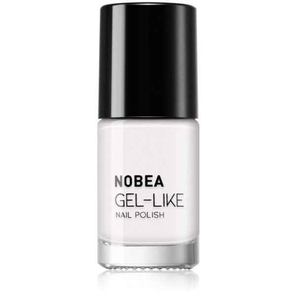 NOBEA Day-to-Day Gel-like Nail Polish lac de unghii cu efect de gel culoare Snow white #N57 6 ml-ro