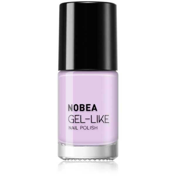 NOBEA Day-to-Day Gel-like Nail Polish lac de unghii cu efect de gel culoare Soft lilac #N05 6 ml-Țena