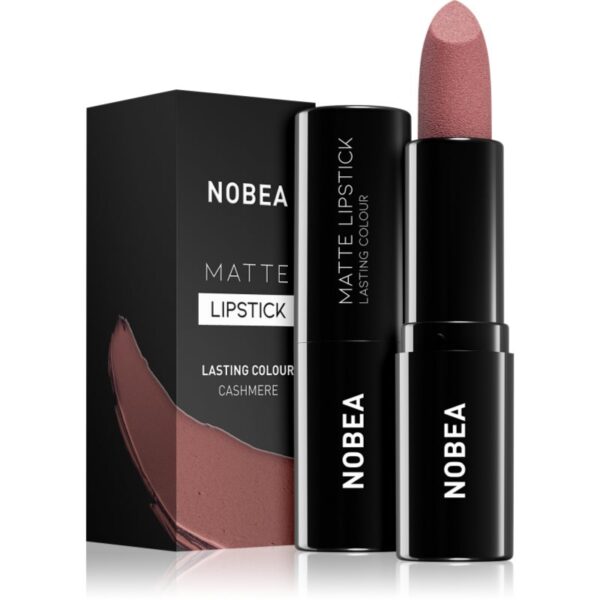 NOBEA Day-to-Day Matte Lipstick ruj mat culoare Cashmere #M19 3 g-Țena