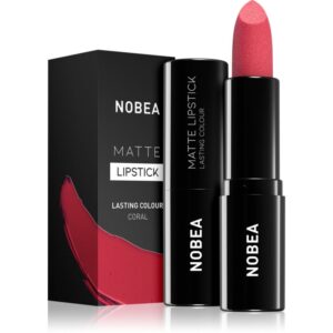 NOBEA Day-to-Day Matte Lipstick ruj mat culoare Coral #M17 3 g-Țena